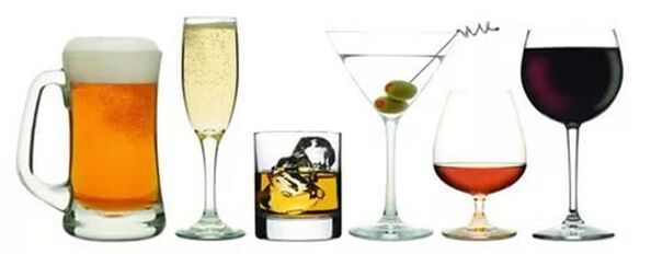 Alkoholische Getränke können Sie trinken