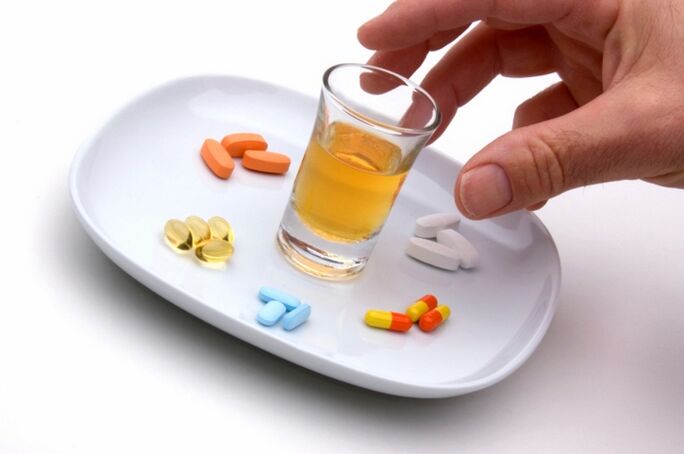 Einnahme von Alkohol und Antibiotika