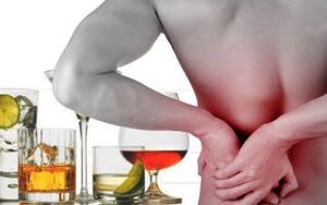 Alkohol verstößt gegen die Arbeit der Nieren